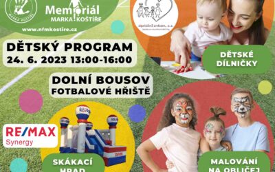 Memoriál Marka Koštíře nabídne bohatý dětský program